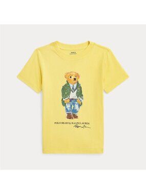 Polo Ralph Lauren Yellow Polo Bear T-Shirt, Size 4